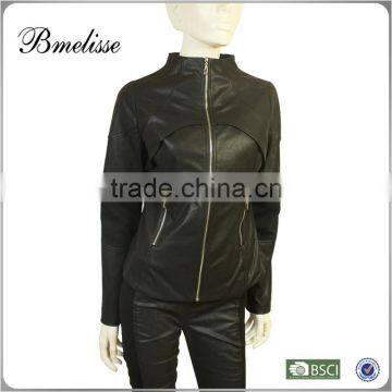 2015 Corparate Uniform Custom Logo Genuine Lather Jacket