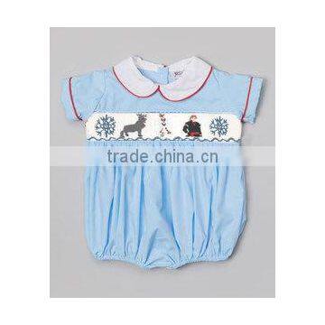 Frozen smocked boy bubble for infant toddler 2014