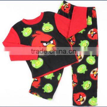 Birds Printing Big Boy Warm Pajamas photo-6