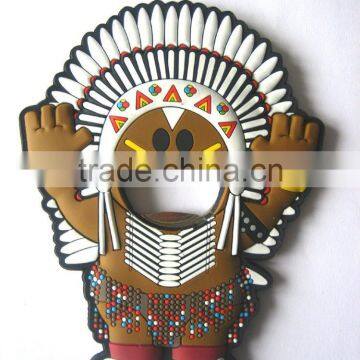 PVC Cartoon Figurine magnet bottle opener