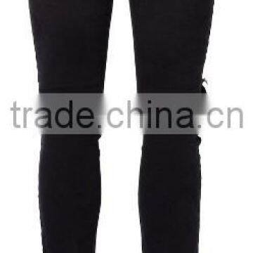 Black Man Jean Fahsion Skinny Jean Men's Ripped Skinny Fit Jeans photo-4