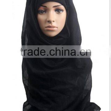 Muslim Pure Color Bag Towel Europe and the United States Fashion Super Large Cap Cover Scarf Scarf photo-2