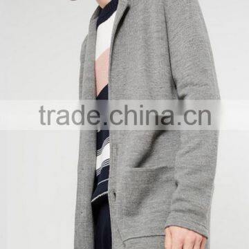 Best Selling Ordinary Gray Long Sweater Coat Cardigan for Men With Low Prices photo-2