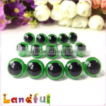 12mm Handicraft Felt Toys Crochet Toys Green Plastic Craft Eyes