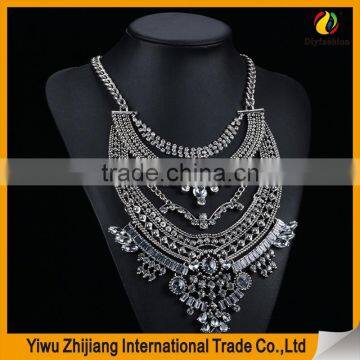 Fashion Jewelry 2016 New European and American Jewelry Multilayer Alloy Diamond Necklaces Pendants For Woman photo-6