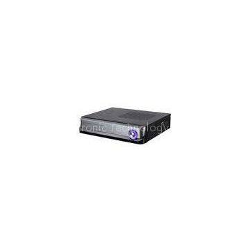 Slim Black Mini Tower Computer Cases 0.6mm Thickness SGCC With 200W Power Supply