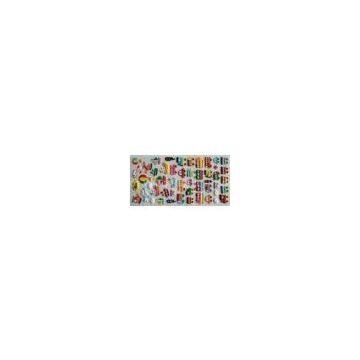 Eco-friendly Modern Cars / Vehicles Soft PVC Puffy 3D Foam Stickers For Kids Gifts