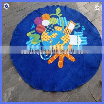 Cartoon design beach towel round