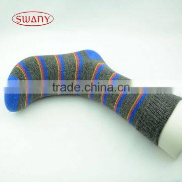 China supplier new design bright color plaid cotton sock