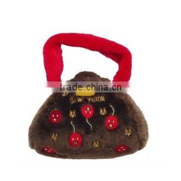 colorful chewy plush dog bag