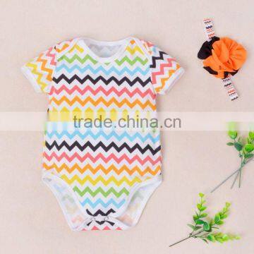 Cotton Wave Print Classic Design Children's Clothing