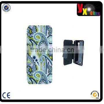 Blue paisley flip leather phone case for cellPhone /crystal candelabra wholesale