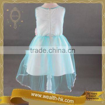 Aqua Cocktail New Year Kids Girls Summer Dress photo-5