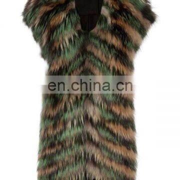Fox Fur Gilet For Women Fashion Ladies' Fox Fur Gilet STY.NO.3115