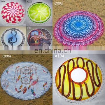 New printting Shaped Round Beach Towel 2017