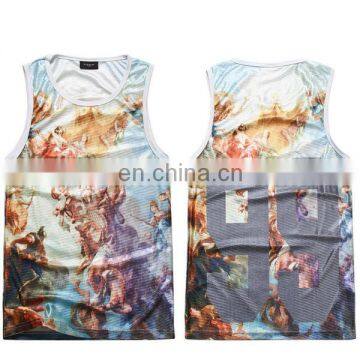 High quality 2014 newest 100 polyester tank tops