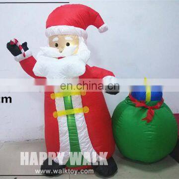 HI Lighting Inflatable Santa Claus With Gift Bag Christmas Decorations for Holiday photo-3