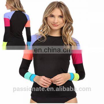 Women Long Sleeve Rash Guard Lycra Rashguard Manufacturer