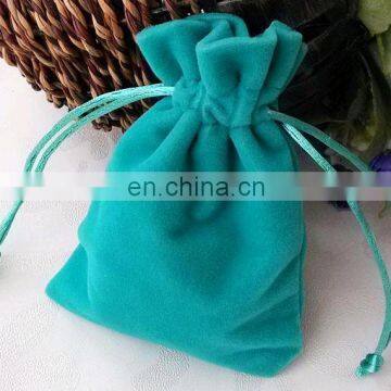 High quality custom logo drawstring velvet bag