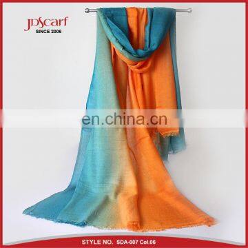 Colourful Thin Fashion Pashmina Scarf Gradient Color Acrylic Scarf photo-6