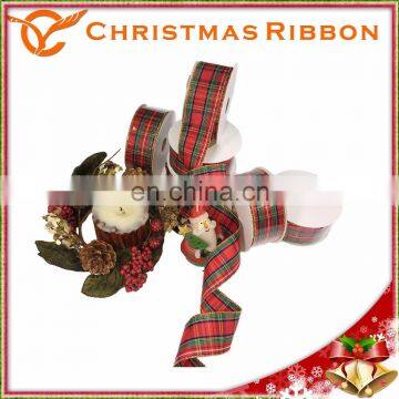 10 Yards 1.5 Inch Red and Green Plaid Christmas Ribbon Available photo-6