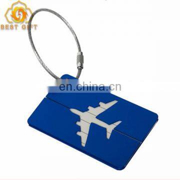Favors Custom Aluminum Airplane Luggage Tag With Metal Wire photo-5