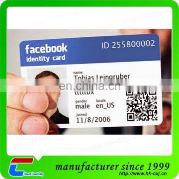 Printable Smart Blank PVC ID Card for Student Facebook Office