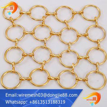 Decorative ring metal mesh for window screen product