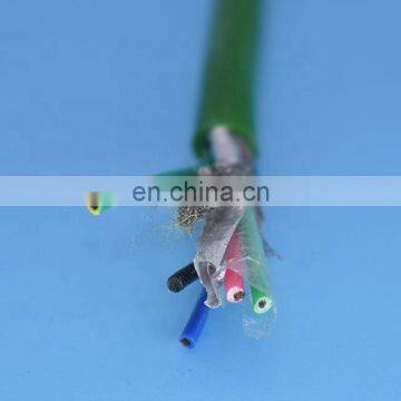 5 core polyurethane flexible hybrid cable signal and power cable