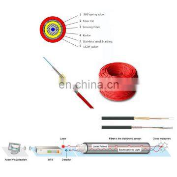 multi mode g655d special fiber optic cable for distributed temperature sensing monitor