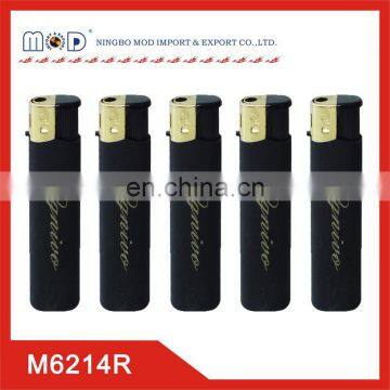 China smart plastic electronic lighter-rubber finish lighter