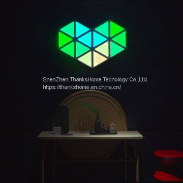 ThanksHome Smart Light Panel White Triangle Led Panel 9 PCS Love Design photo-5