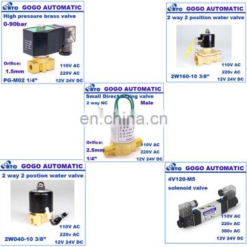 RIH 5 way 4V120-06 double coil lead wire type air Valves Solenoid