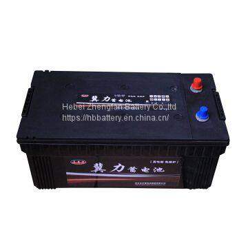 12v 215ah lead acid  truck battery N215 JIS standard bus battery MF auto starter batteries