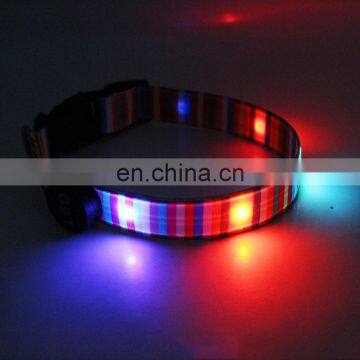 USB Charging Rainbow LED Glowing Dog Collar photo-7
