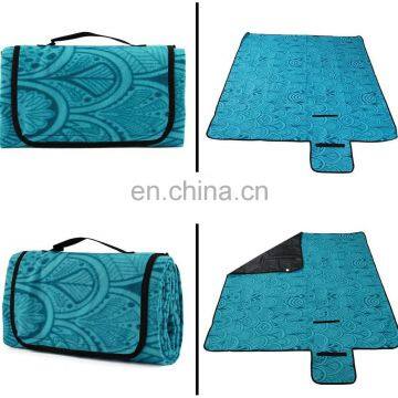 Large Waterproof and Sand Proof Blanket Outdoor Eco-friendly Picnic Blanket Pasiely Pattern Beach Mat Picnic Blanket photo-4
