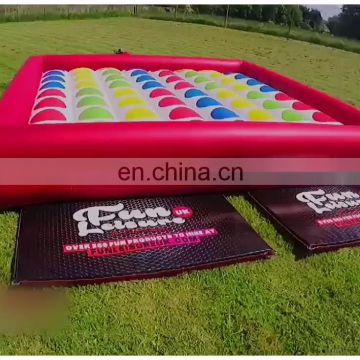 commercial grade high quality popular huge inflatable giant outdoor twister game mat flat