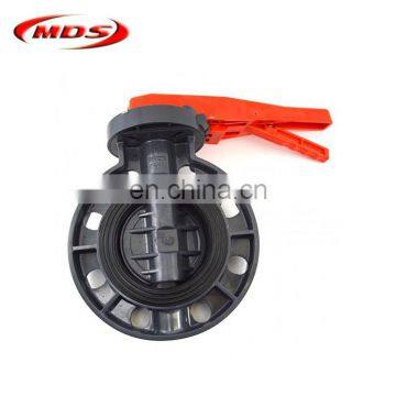 2 inch pvc plastic spring loaded butterfly ball valve