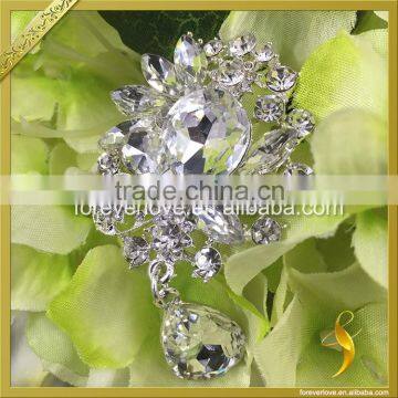 Hot Sale Cheap Elegant Design Crystal Flat Back Rhinestone Brooches for Invitations FB-068 Supplier's Choice photo-2