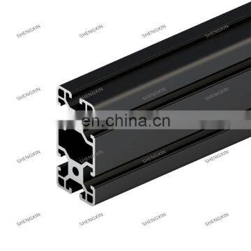 SHENGXIN 4080 black 6000 series T-slot Aluminum profile