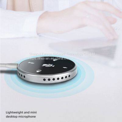 Hotrain FX202U USB Touch Screen Mini Desktop Omnidirectional Conference Microphone Speaker photo-5