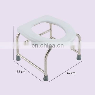 2020 Stainless steel foot non-slip toilet for the elderly and pregnant women can be folded sit toilet bath chair