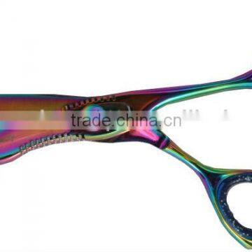 Barber Razor Scissor - Professional Barber Scissor (Titanium Coated Multi Color)