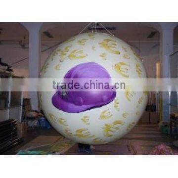 hanging inflatable helium balloon with logo for decoration