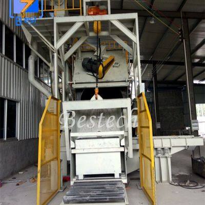 Inclined drum type shot blasting machine/Batch metal processing