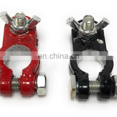 Best selling Release Battery Clamps Terminals car auto battery terminal red and black color single screw