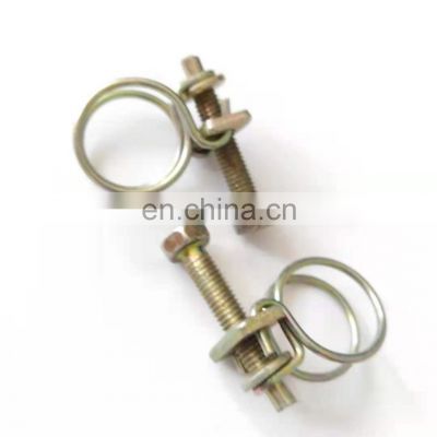 Auto parts fasteners hose clamp double wire fastener hose clamps