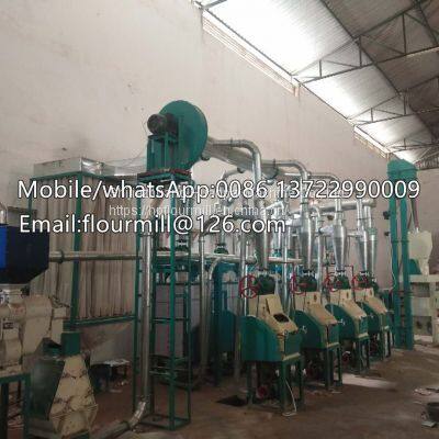 Project turnkey wheat grinding machine 20T factory popular wheat grinder wheat flour making machine