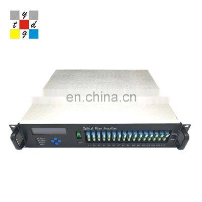 High quality warranty 5 years Fiber optical signal amplifier catv EDFA Output power 32 puertos 23dbm