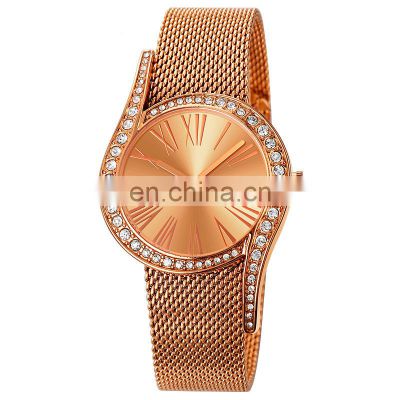 Skmei 9252 Ladies Stainless Steel Mesh Quartz Watches for Girls Women Wrist Luxury Watch